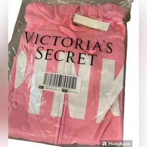 PINK Victoria’s secret’s Full zip up logo hoodie